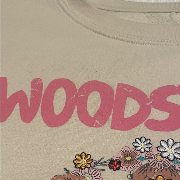 Woodstock Floral Peace Sign Graphic Sweatshirt - Picture 7 of 12